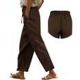 thumbnail image 4 of Women's Casual Pants for Everyday Wear - Stylish Side and Back Pockets for Spring/Summer, 4 of 6