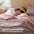 thumbnail image 4 of Regency Heights 3-Piece King Size Floral Boho Quilt Set, Pink Medallion Print Reversible Bedding Set, King Size Quilt with Sham, 4 of 10