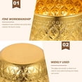 thumbnail image 5 of FRCOLOR Golden Metal Bowl for Home Use WearResistant Alloy Sturdy Design Perfect for Salad Soup Noodles 6.5 Inches, 5 of 8