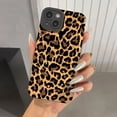 thumbnail image 3 of Funda de teléfono con estampado de leopardo, carcasa a prueba de golpes para iPhone 15, 14, 13, 12, 11, 16 Pro Max, XS, X, XR, 7, 8 Plus, SE 2, 3 of 5