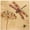Natural;Dragonfly, variant on Red Lantern Bamboo Window Shade Blind - Sakura Cherry Blossom 72" W