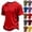 27# Red, variant on Men's Casual Henley Shirts Classic Button Short Sleeve T-Shirt Summer Basic Lightweight Tees Tops Beach Vacation Clothes Yellow 4XL