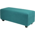 thumbnail image 1 of PiccoCasa Housse Extensible pour Pouf Housse de Meuble Bleu Paon Très Grand, 1 of 7