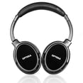 thumbnail image 2 of opteka btx-5 over-the-ear wireless bluetooth 4.0 stereo headphones with built-in microphone, 15 hour battery and hard travel case, 2 of 7