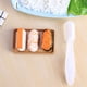 thumbnail image 4 of ALUYF 2 Stücke Herramientas para Sushi Sushi Molde para Onigiri DIY Sushi Maker Form Reisbällchen Bento Pressen Form für Sushi-Restaurants Japanische Küche Zuhause Büro Camping (Weiß), 4 of 5