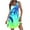 Green, variant on Nrmvnmi Summer Dresses for Women 2024 Beach Loose V Neck Sleeveless Mini Dress Tropic Printed Casual Sundress with Pockets Boho Floral T-Shirts Dress Tank Dresses Green LMothers Day Gifts