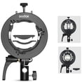 thumbnail image 1 of Soporte Speedlite Godox S2 para soporte Bowens con luz USB, 1 of 9