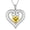 11-November Citrine, variant on Jewmon 925 Sterling Silver Love Heart Necklace for Women February Birthstone Amethyst Pendant Chain Romantic Valentine Day Gifts for Wife Girlfriend