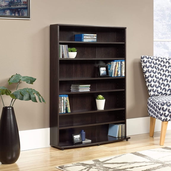 Multimedia 7-Tier Storage Tower, Cinnamon Cherry  for Home Office