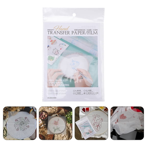 FESTFENDS Embroidery Transfer Paper Assorted Colors 9.82 x 9.82 Inches for Fabric Crafting
