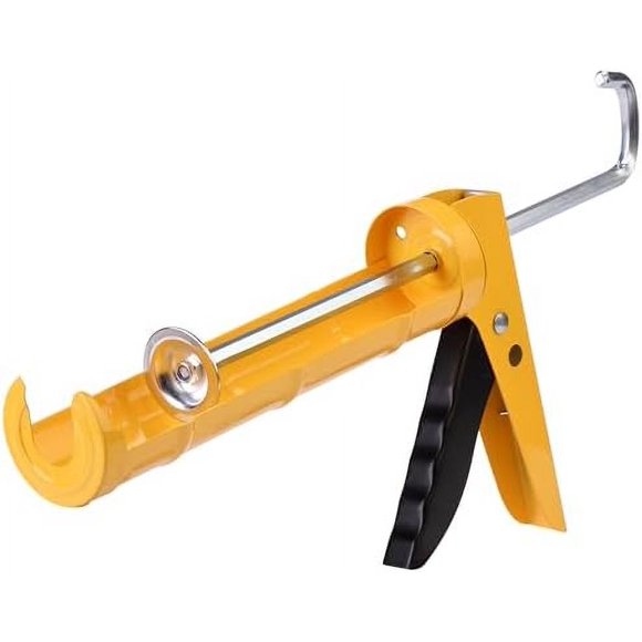 Bates - Pistolet à Calfeutrage, Rapport de Poussée 10:1, Jaune, Pistolet Outil de Calfeutrage, Pistolet de Calfeutrage Sans Goutte, Pistolets à Calfeutrage à Main, Pistolet en Silicone, Outil pour Pistolet de Calfeutrage, Pistolet de Calfeutrage Sans Goutte, Pistolets à Calfeutrage, Pistolet de Calfeutrage Sans Goutte Jaune 1