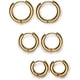thumbnail image 2 of Aretes Piercing Arracada Argolla Acero Hombre 8-12mm 3 Pares Levamdar LRWJ184-2, 2 of 4