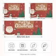 thumbnail image 4 of Snowman Santa Claus Christmas Tree Snowy Day Satin Pillowcase Envelope Design Pillow Covers 1 Pack Queen Size 20" x 30", 4 of 9