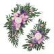 thumbnail image 1 of Arco de boda, flores, señal de de bienvenida, arreglo floral, botín de flores artificiales para puerta delantera, adorno de pared de boda, 1 of 7