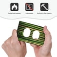 thumbnail image 4 of Disketp Green Bamboo Fence1 Decorative Light Switch or Outlet Wall Plate with Safety Cover-Style S, 4 of 6