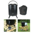 thumbnail image 1 of de aislamiento de acampada portátil de material acero inoxidable, equipo de camping de doble capa, de gran capacidad con bolsa de mano, jarra para - Negro 6L, 1 of 8