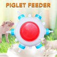 thumbnail image 2 of Piggy Milk Feeder 2.5L Round Piglet Poultry Breeding Feeder with 6 Pacifiers for Lambs, Piglets, Cow, 2 of 5