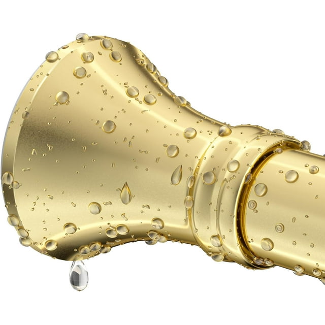 Tringle de Rideau de Douche Dorée - (- Pi) Antidérapante Sans Perçage en Acier Inoxydable à Tension à Ressort Tringle de Rideau Antirouille Tringle de Douche Ajustable pour Fenêtre de Salle de Bain Chambre