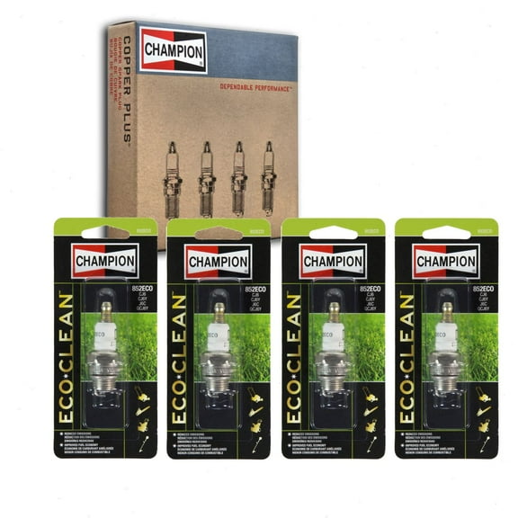 4 pc Champion 852ECO Spark Plugs for Ignition Wire Secondary