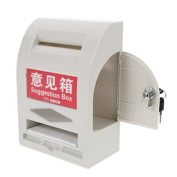 ULTNICE Wall Mounted Mailbox White 1Pack 10.04X7.09X4.06In