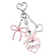 thumbnail image 2 of Sweet Bows Star Heart Keychain Bag Charm Aesthetic Keyring Bags Charm Love Design For Women And Fashion Enthusiasts, 2 of 11