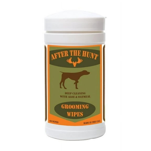 After the Hunt 192959899634 Grooming & Mud Dog Cleaning Wipes with Aloe & Oatmeal, Extra Large - 60 Count