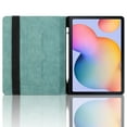 thumbnail image 3 of ELEHOLD Case for Samsung Tab S6 Lite 10.4" (2019), PU Leather Case with Pencil Holder,Shockproof Soft TPU Folio Stand Cover,Green, 3 of 8