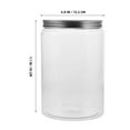 thumbnail image 2 of FRCOLOR Clear Storage Jar With Lid For Cotton Dolls, 20cm Transparent Display Box Dustproof And Protective For Kids Bathroom Organizer 20cm, 2 of 8