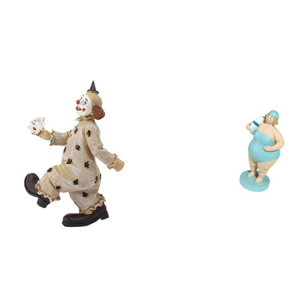 Figura De Payaso, Estatua, Escultura, Colección, Adorno De Escritorio, Centro De Mesa, Vitrina, Comedor, Regalo, Muñeca De Resina De Mujer Playera, Estatua De Dama, Adorno Decorativo De Mesa,