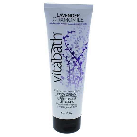 Lavender Chamomile Body Cream by Vitabath for Unisex - 8 oz Body Cream