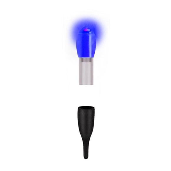 2 Pcs Flotteur de Poisson Lumière Flotteur Queue Couleur Unie Électronique Bleu Clair