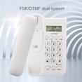 thumbnail image 4 of Teléfono de Pared de Escritorio, Teléfono fijo de dual fsk dtmf, fácil de instalar, alimentado por línea telefónica, 4 of 7