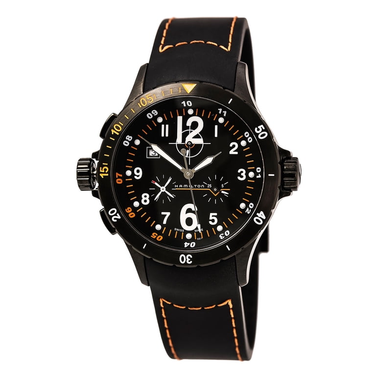 HAMILTON アナログ腕時計 Hamilton H74592333 Men's Khaki Aviation Air Lefty Black Dial Black