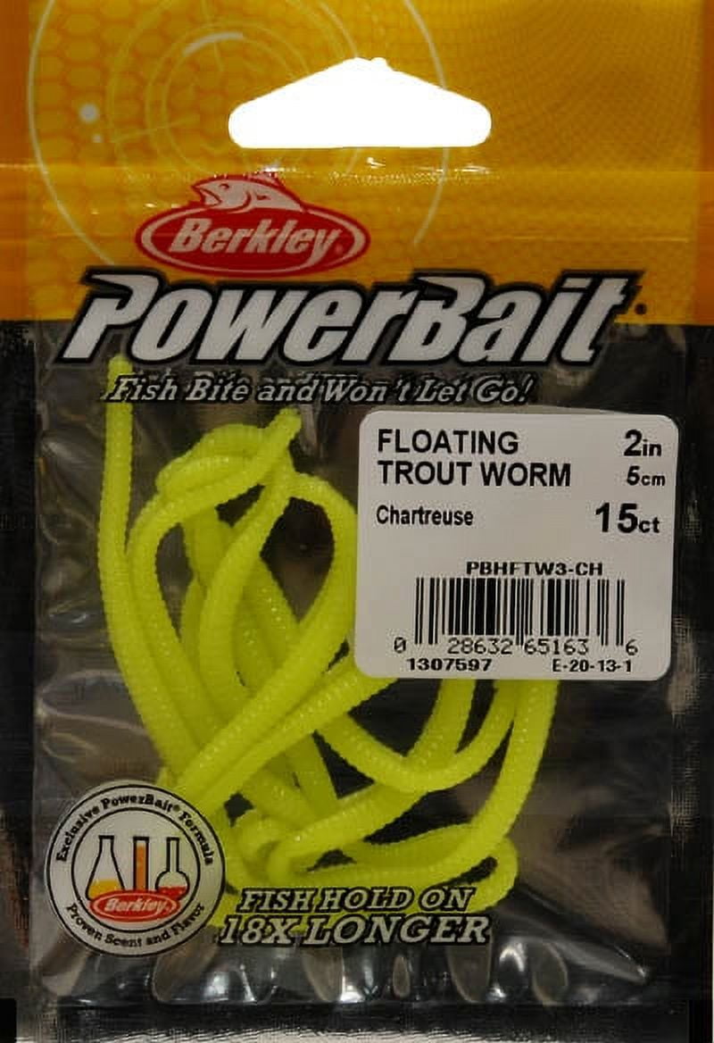 Berkley PowerBait 3 Floating Trout Worms - Pearl White Pbhftw3-pw