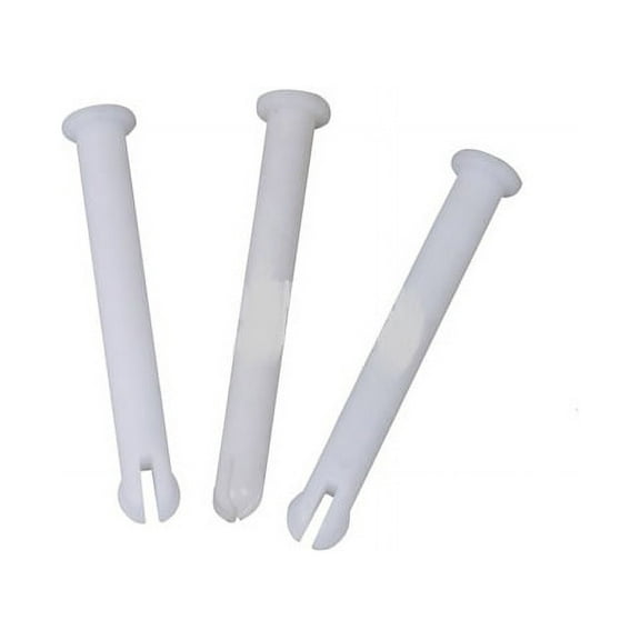 Pool Central Long Lock Pins For Swimming Pool Vacuum Handles  Accessory 3pc 2"- White