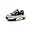 Black, variant on Women's Leather Soft Casual Sneakers,Lace-Up Platform Sneakers,Anti-Slip Shock Absorbing Heighten Fashion Running Sneakers