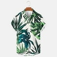 thumbnail image 5 of VBTAPA Mens Hawaiian Floral Shirt Short Sleeve Palm Tree Printed Button Down Shirts Summer Beach Vacation Tops Sales of Today Green XXXL, 5 of 7