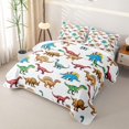 thumbnail image 3 of Erosebridal Ancient Animals Dinosaur Twin Quilt Set,Safari Dino Print Twin Coverlet Set For Boys,2 Pieces, 3 of 4