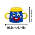 thumbnail image 4 of Whimsical Double Handle Ceramic Mug with Lid – Home & Cup Elegant Design for Coffee Tea Or Unique, 4 of 8