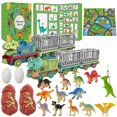 thumbnail image 2 of Dinosaur-Themed Christmas Countdown Calendar - 24 Pull Back Vehicles, Reusable Play Mat, Educational & Fun Gift for Kids, Boys & Girls, Perfect Holiday Surprise colour, 2 of 4