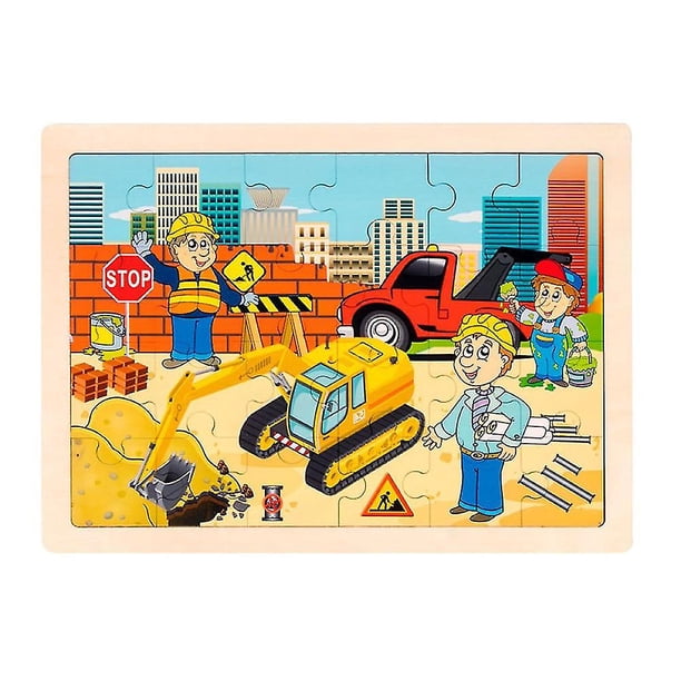 Azul 24/48/100pcs Vehículo de dibujos animados Animal Juguete de educación temprana