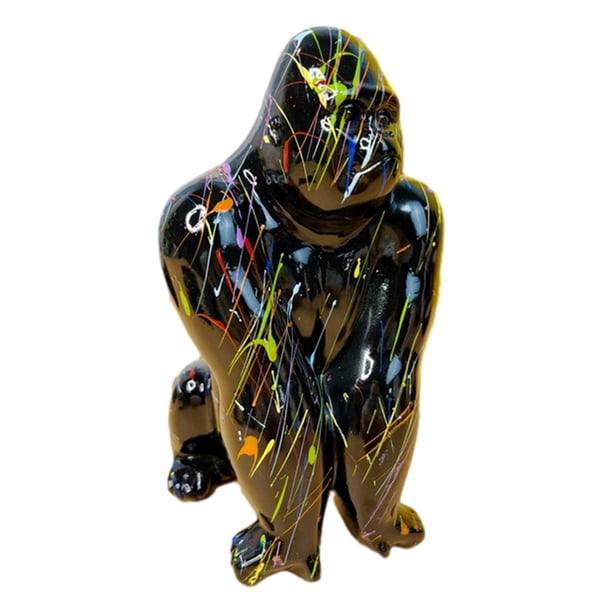 Escultura de , estatua moderna, figura decorativa creativa, adorno artesanal para sala de estar, dormitorio, estante de escritorio, regalo de , negro BLESIY Estatuilla de escritorio
