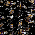 thumbnail image 4 of NFL Baltimore Ravens 58" 100% Cotton Sports Logo Craft Fabric By the Yard, Multi-color, 4 of 11