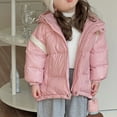 thumbnail image 1 of XIMIN Toddler Girls Puffer Padded Jackets Water-Resistant Fleece Lined Ripstop Puffer Jacket Zip Up Lightweight Thicken Fleece Lined Warm Winter Coats, 1 of 8