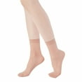 thumbnail image 2 of 10 Pairs Women's Silky Anti-Slip Cotton Sole Sheer Ankle High Tights Hosiery Socks Reinforced Toe 10 Pairs Women's Ankle High Sheer Socks, 2 of 9