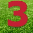 thumbnail image 1 of Advanced Graphics 3234 20 x 15 in. Number 3 Yard Sign, Red, 1 of 1