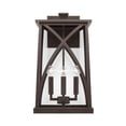 thumbnail image 6 of 4 Light Outdoor Wall Lantern In Transitional Style-20 Inches Tall And 11.75 Inches Wide-Black Finish Capital Lighting 946541Bk, 6 of 6
