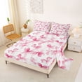 thumbnail image 2 of Erosebridal Dreamy Princess Style Bowtie Full Size Sheets,Pink Cute Bow Tie Bed Sheets For Bowknot Lovers 4-Piece, 2 of 6