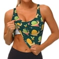 thumbnail image 3 of Balery Snails And Butterfies Sujetadores deportivos con espalda cruzada para mujer, acolchados, sin costuras, de alto impacto, ideales para yoga, gimnasio, entrenamiento y fitness.-Medium, 3 of 8