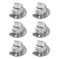 thumbnail image 1 of 6PCS Stainless Steel Coloset Pole Socket Heavy Duty U Shape Rod Bracket For Closet Curtain - 25MM, 1 of 9